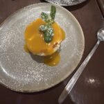 Cheesecake citron vert et son coulis de mangue